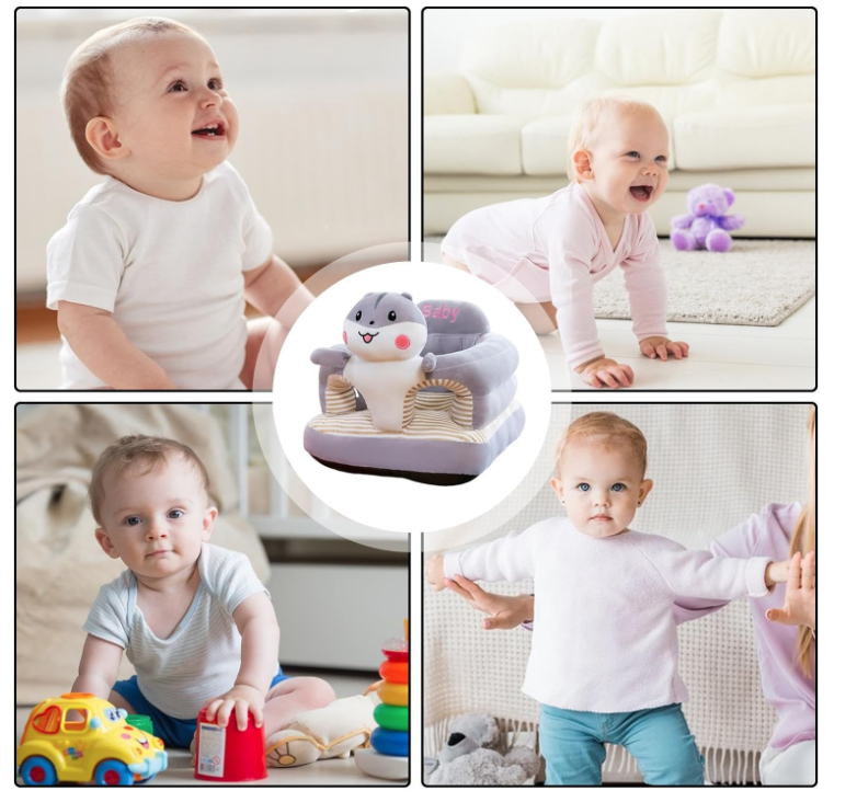 Soft seat cushion for children 40х45 cm, Մոխրագույն